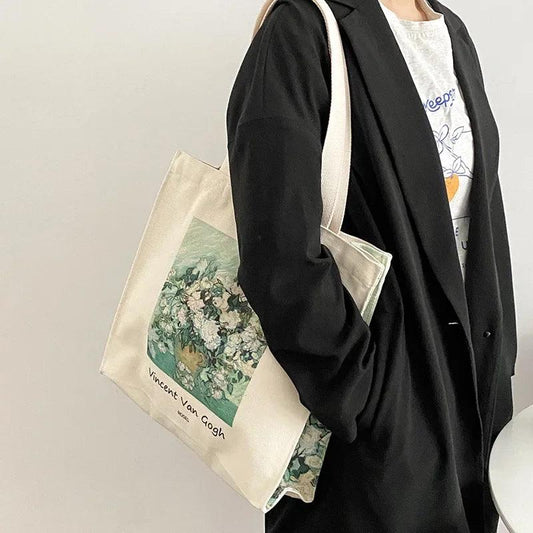 Leinwand Jute-Tasche 34x33x8cm für Damen & Herren robuste Jute-Tasche ideal für den täglichen Einsatz