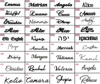 Personalisierte Namenskette