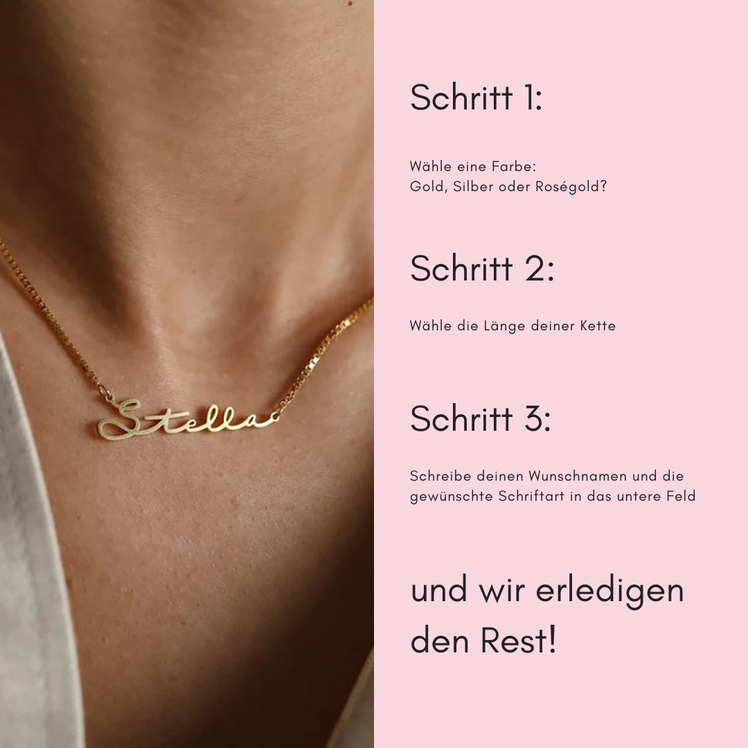 Personalisierte Namenskette
